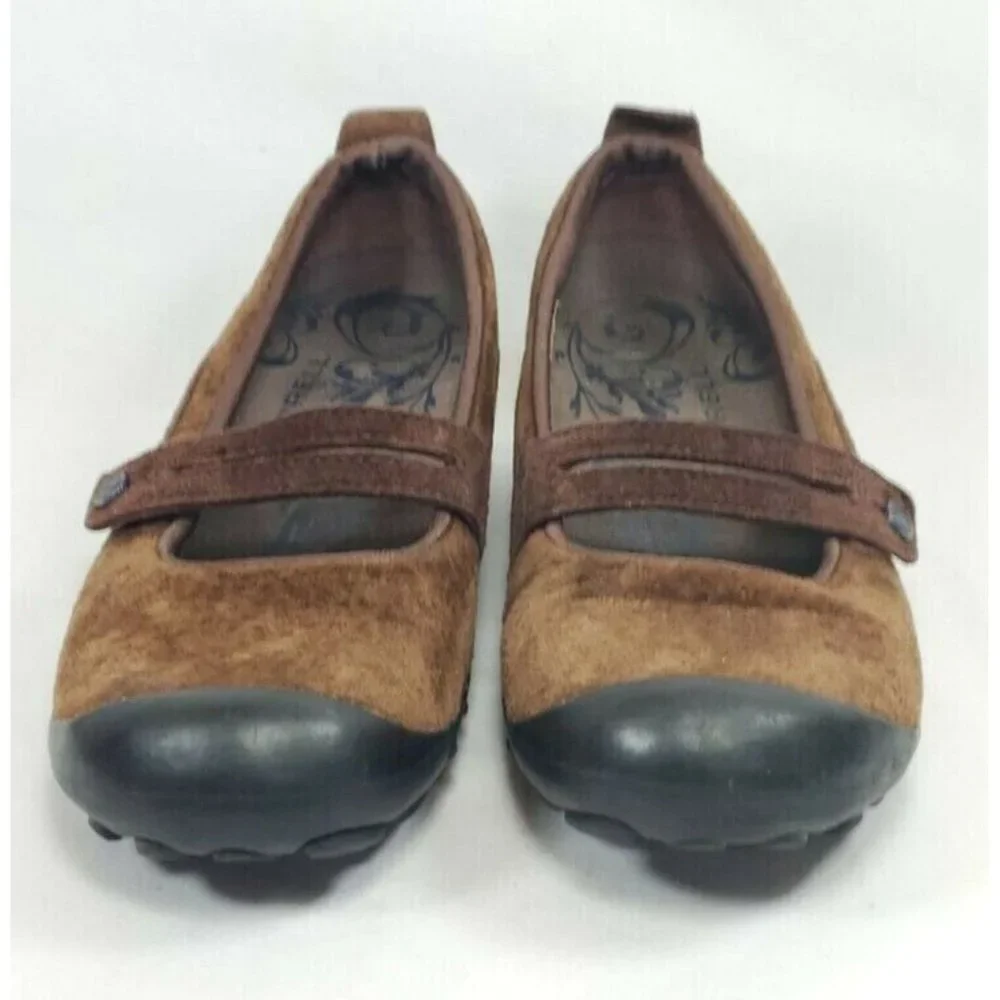 Merrell Plaza Bandeau Mary Jane Slip On Shoes Women's Size 6.5 Brown Suede - Picture 6 of 8